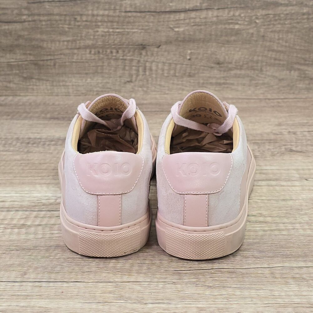 KOIO Capri Women's Size EU 39 US 9 Pink Leather Low Top Lace Up Sneakers - Picture 4 of 9